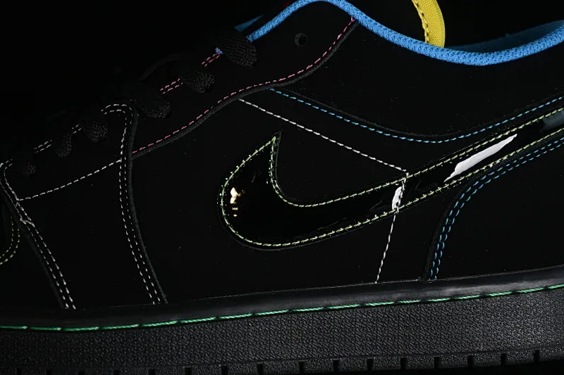 All categories Air Jordan Jordan series basketball shoes Air Jordan 1 Low Air Jordan 1 Low AJ1 Joe 1 black and green low-top cultural basketball shoes 338145-003